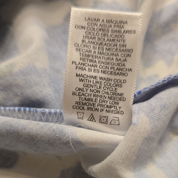 Milly Blue and Green Floral Midi Dress - Picture 14 of 16